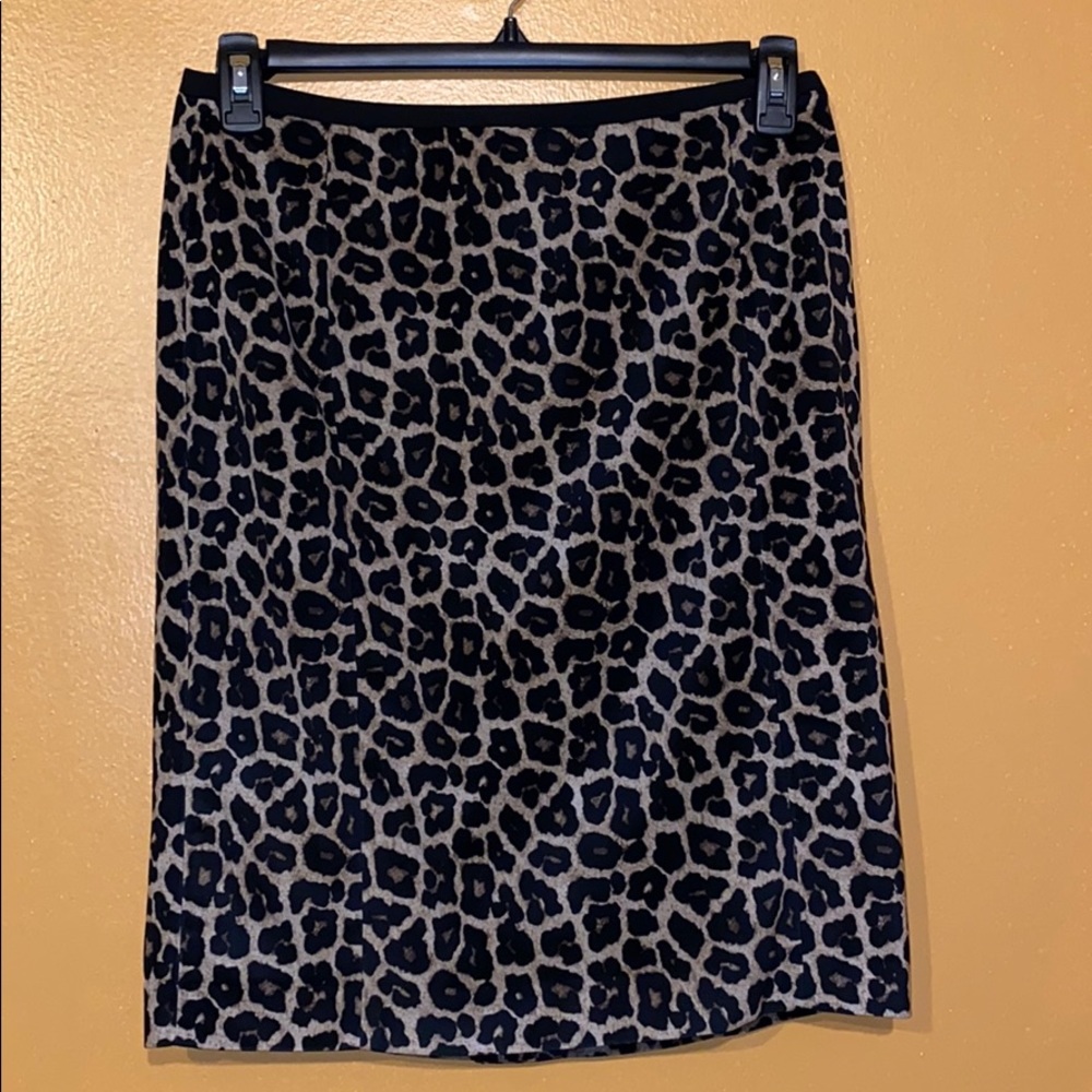 Liz Claiborne knee-length animal print skirt